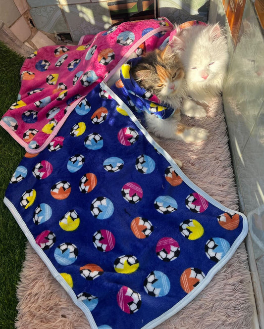 Pet Blanket - Pink football β½οΈ
