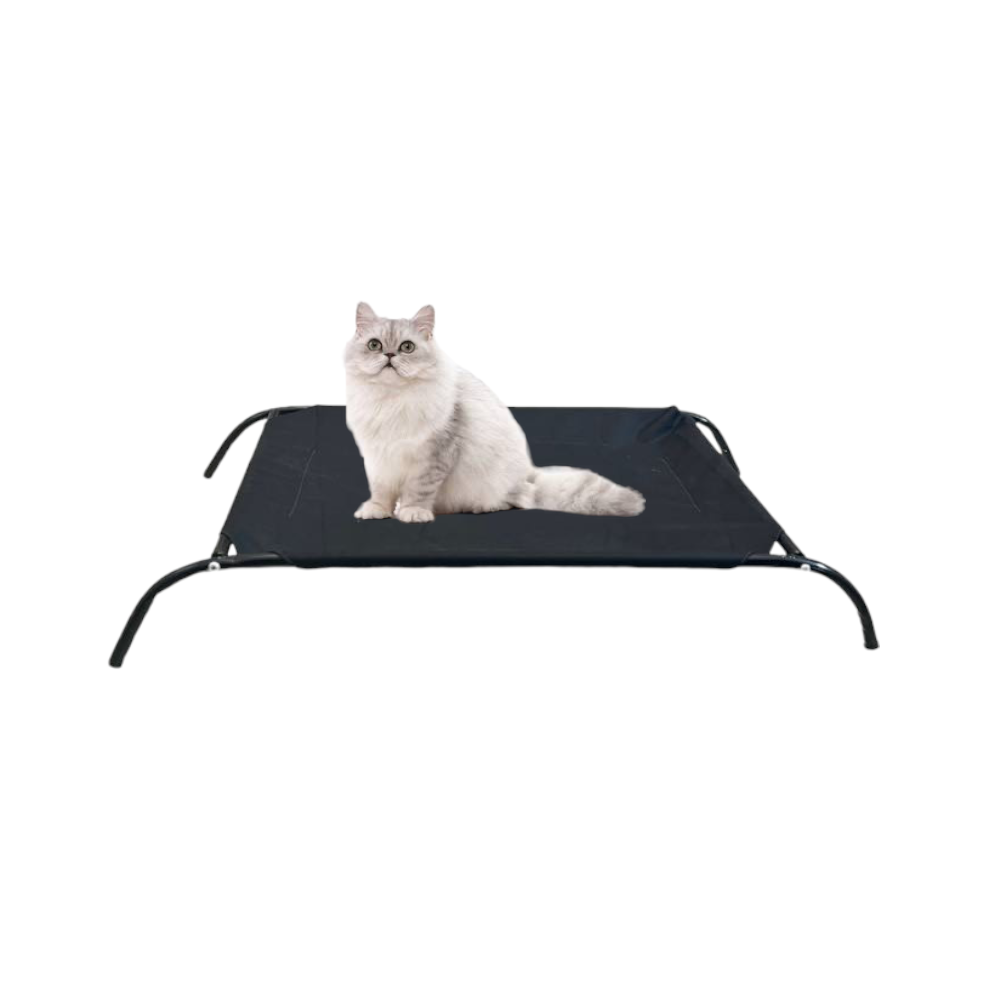 Elevated pet bed for cats and dogs