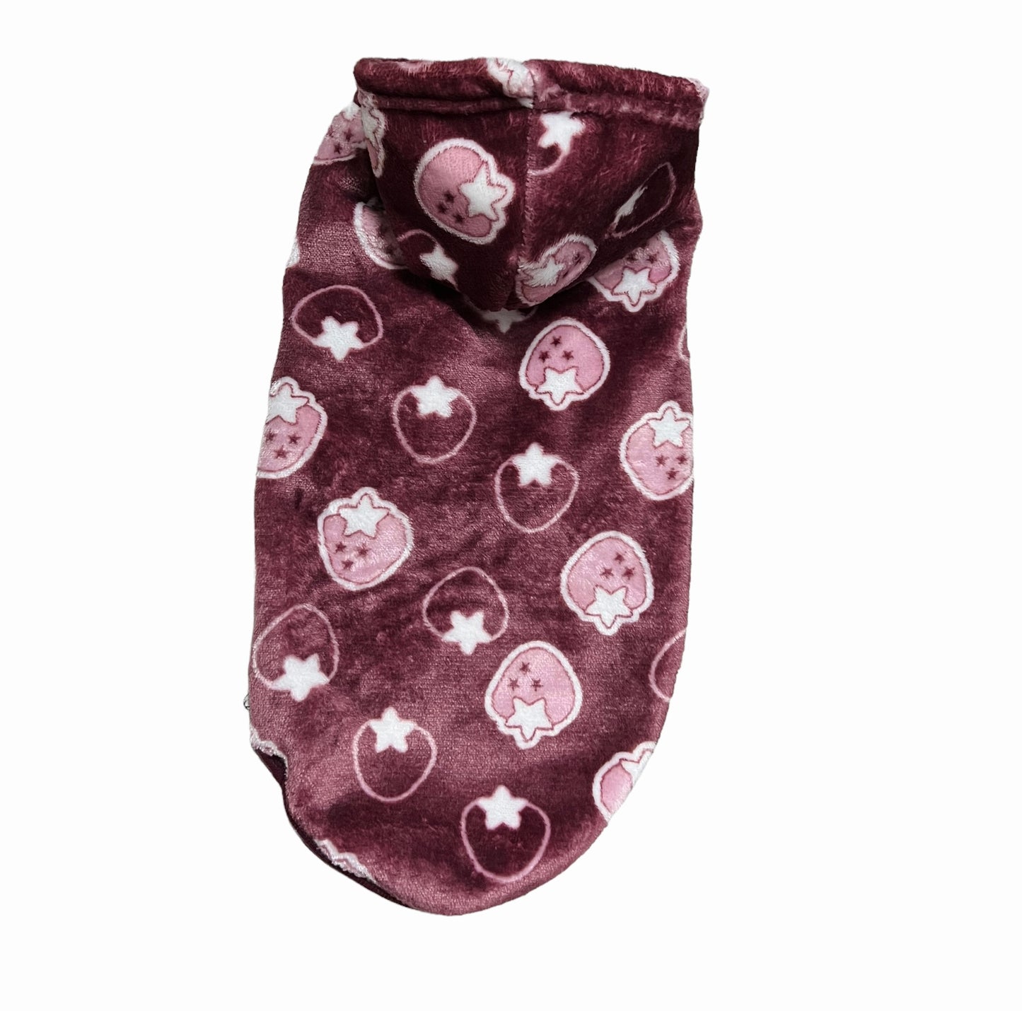 Starberry pet hoodie - Maroon ๐๐๐