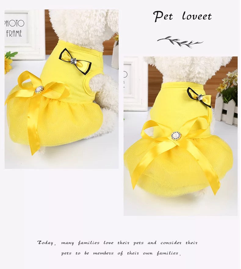 Lexa pet frock - yellow | Winter