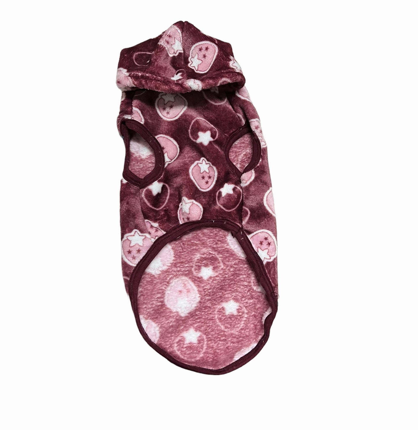 Starberry pet hoodie - Maroon ๐๐๐