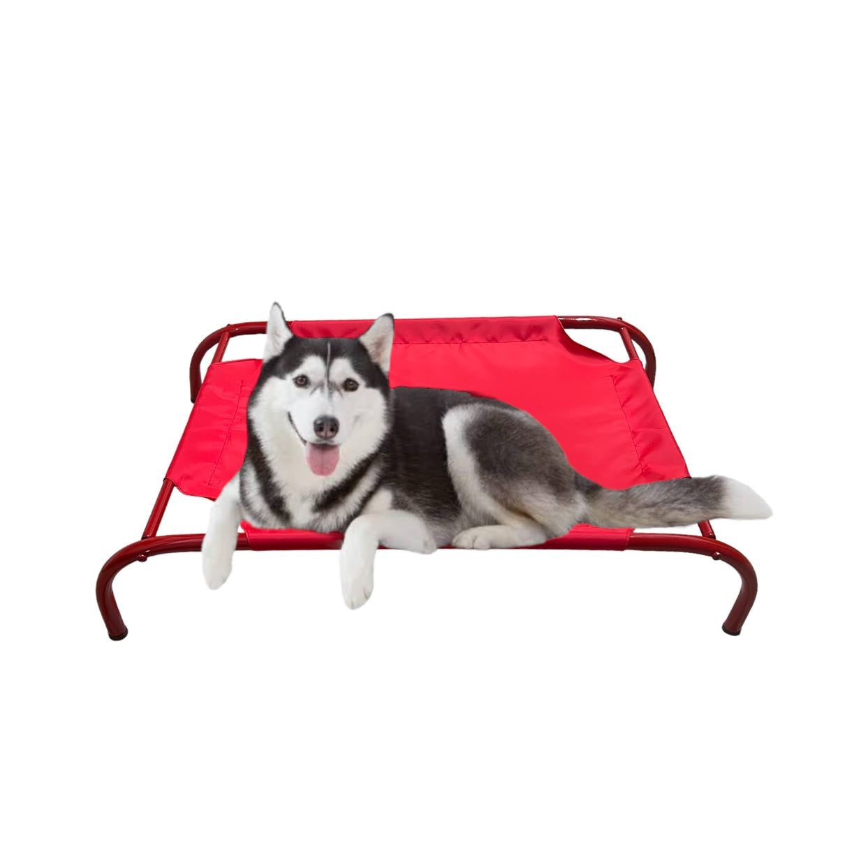 Elevated pet bed for cats and dogs