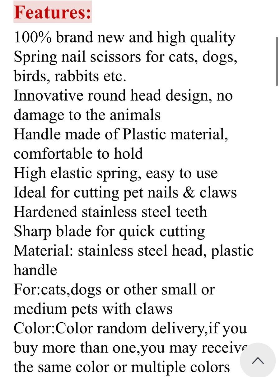 Pet nail clipper | For cats and dogs