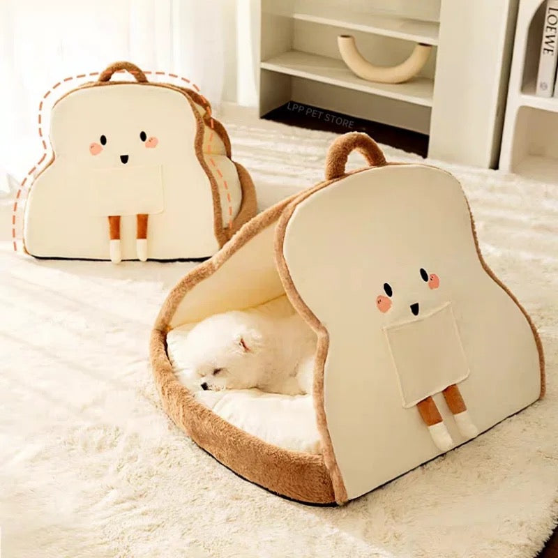 Cute bread pet house 🐶😻🍞