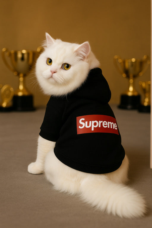 Supreme Pet Hoodie 🖤