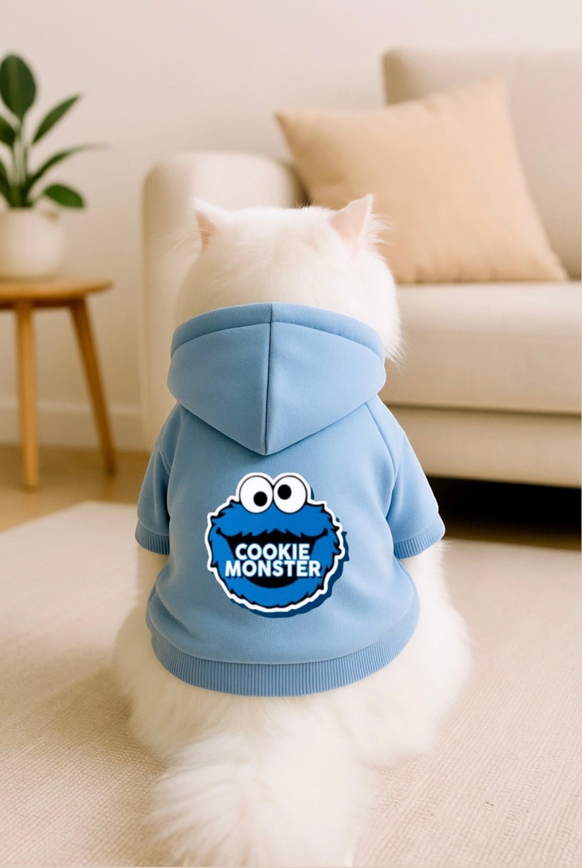 Cookie monster pet hoodie 🍪🩵