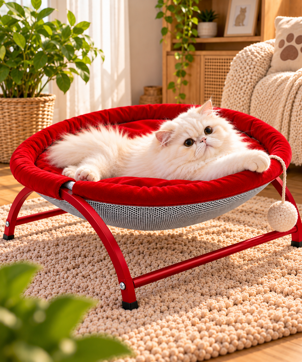 CloudNest Elevated Pet Hammock | Reversible Summer & Winter Bed 🐾