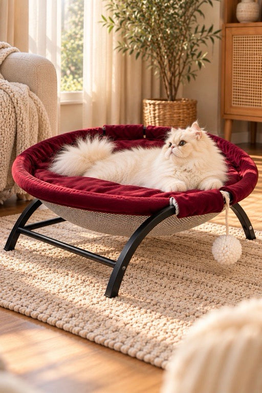 CloudNest Elevated Pet Hammock | Reversible Summer & Winter Bed 🐾
