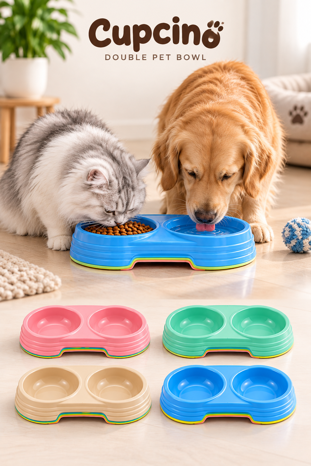 Cupcino Pet Food Bowls