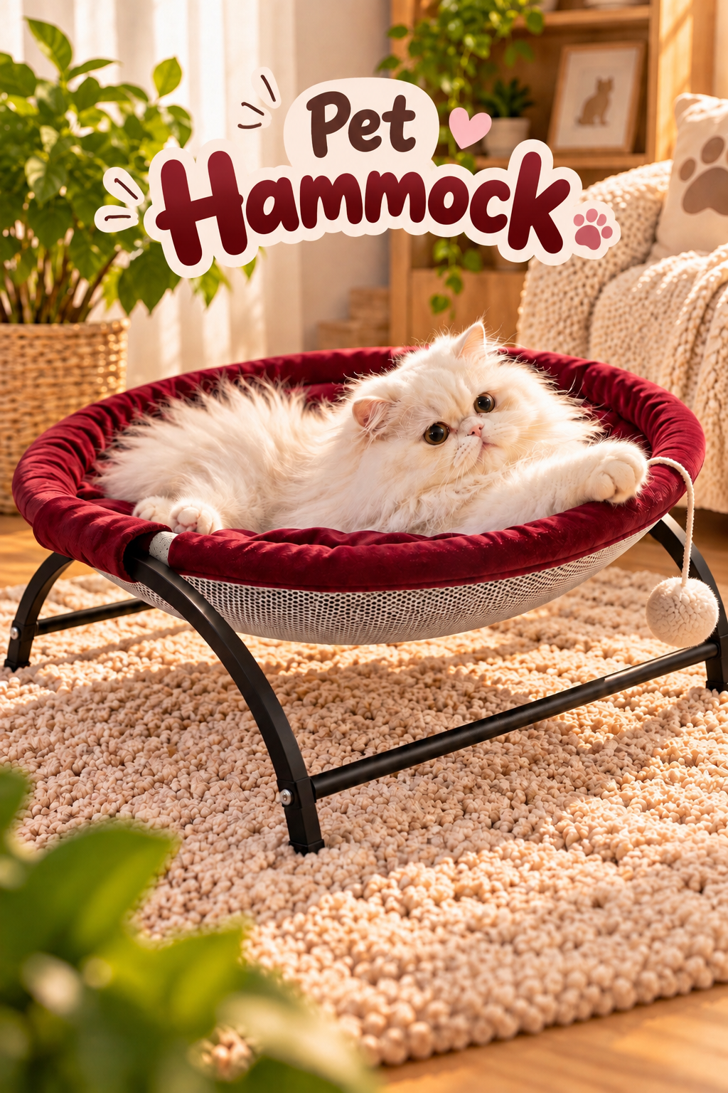 CloudNest Elevated Pet Hammock | Reversible Summer & Winter Bed 🐾