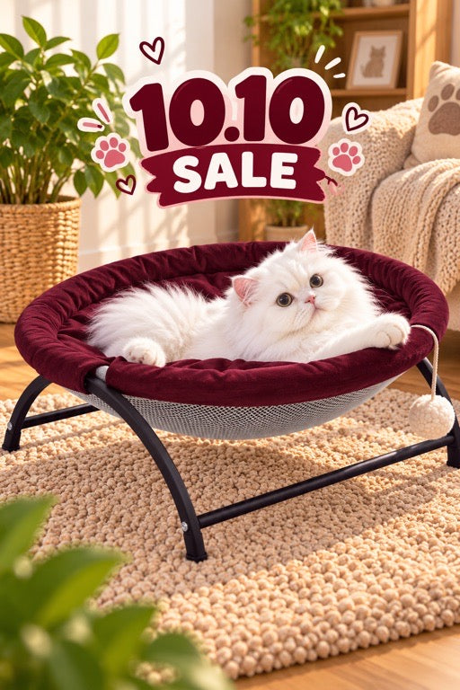 CloudNest Elevated Pet Hammock | Reversible Summer & Winter Bed 🐾