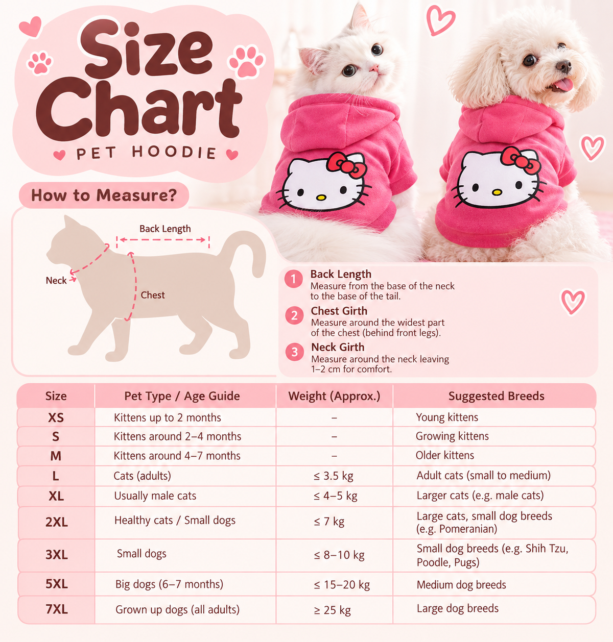 Little Miss Pookie Pet Hoodie 🎀
