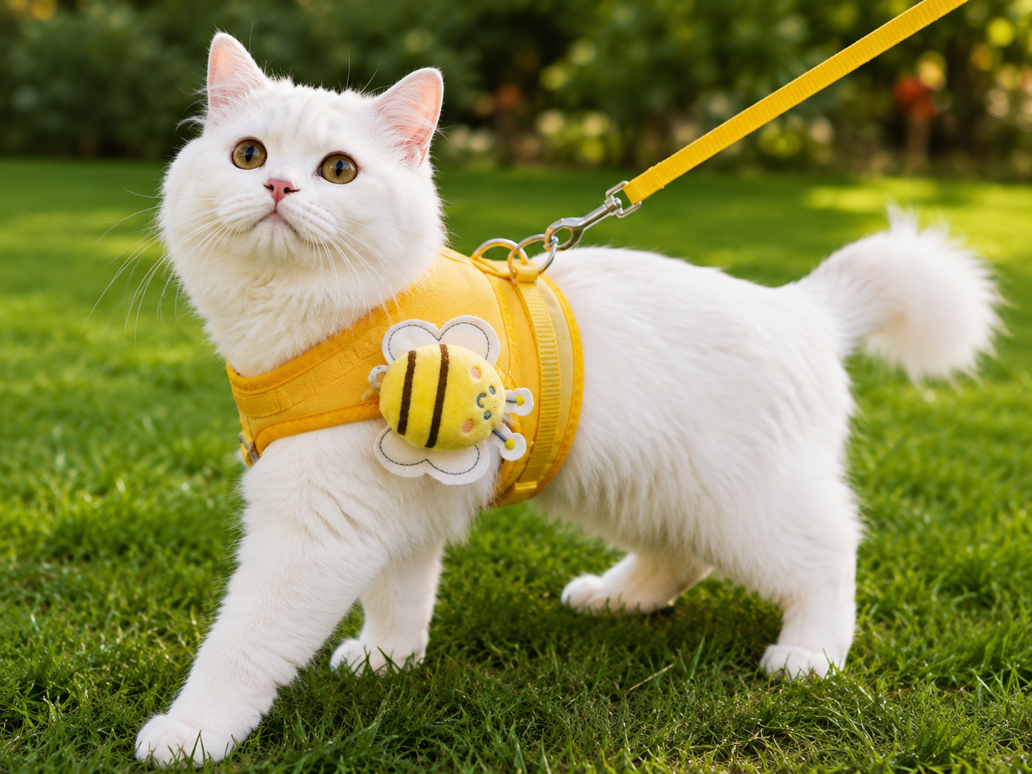 Bumble Bee Cat Harness with Vest🐝