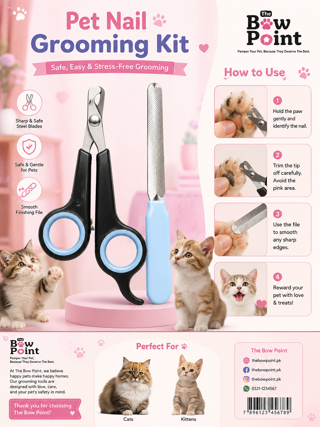 Pet nail scissor ✂️Multiple variant