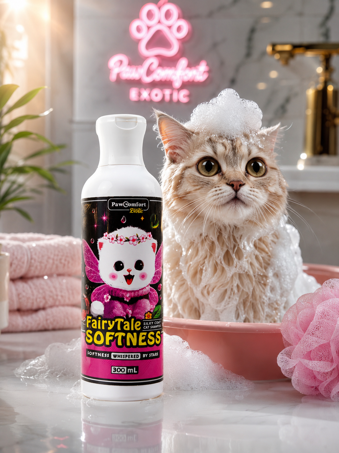 FairyTale Softness Silky coat cat shampoo- 300ml