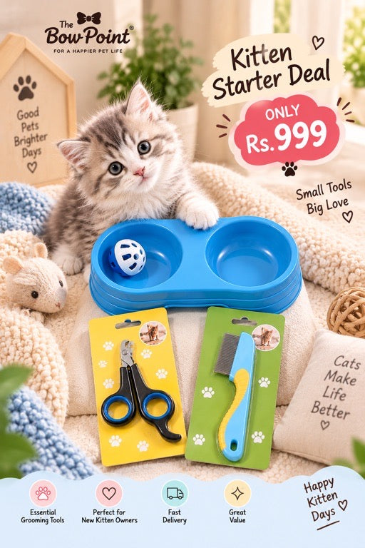🩵 Pet Essentials Starter Pack (Rs. 999)