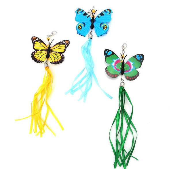 Butterfly pet hanging toy