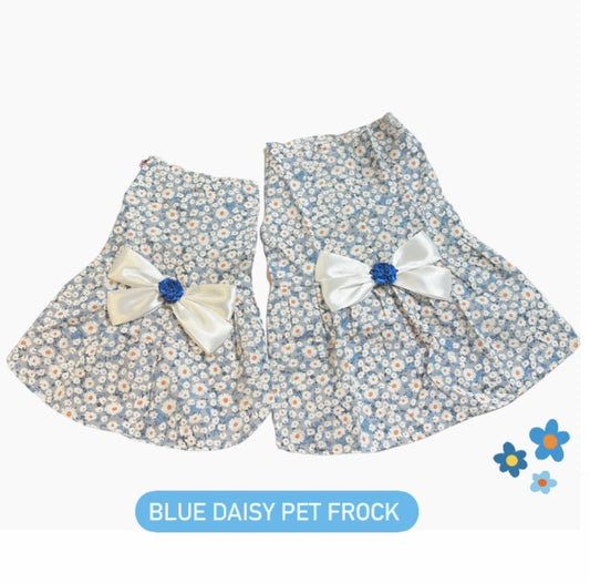 Blue daisy pet frock 🌸