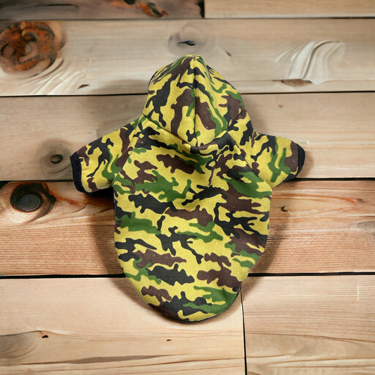 Commando pet hoodie | Green