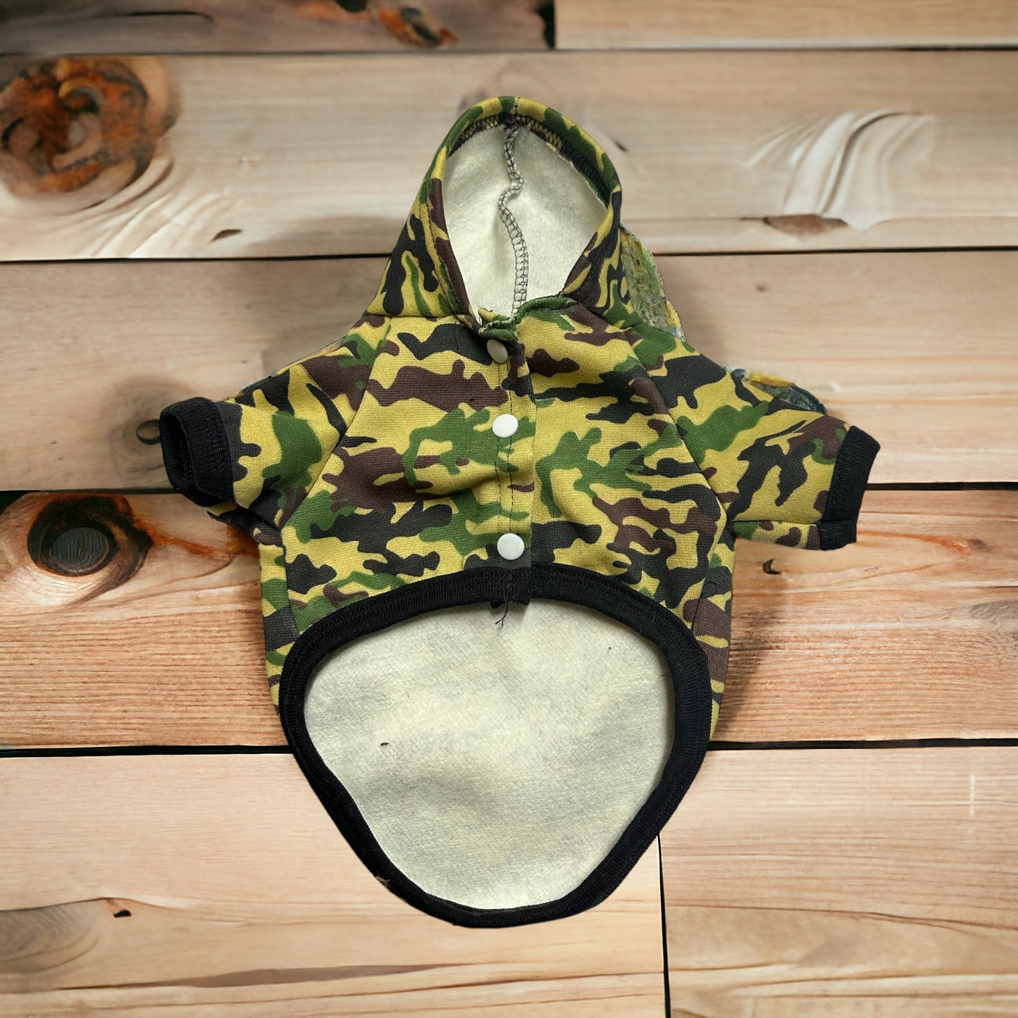 Commando pet hoodie | Green