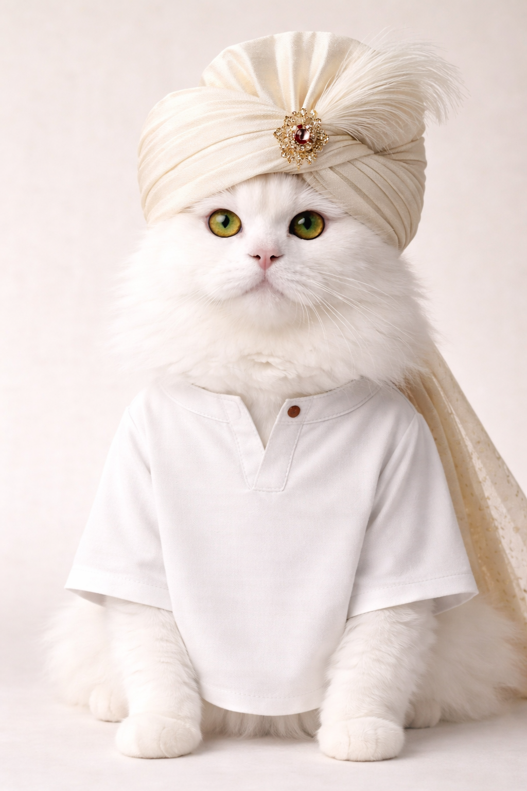 Button down Paw Kurta