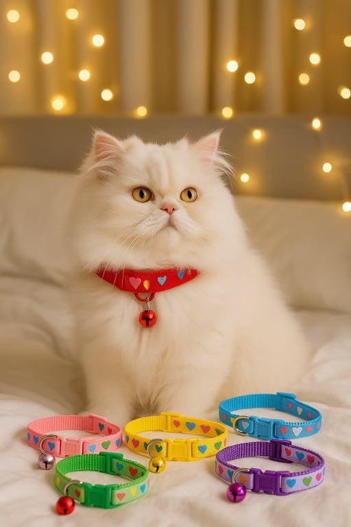 Heart pet collar - with bell 🔔♥️