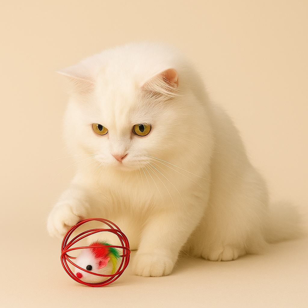 Mouse in a Cage| Cat Toy 🐭🧶