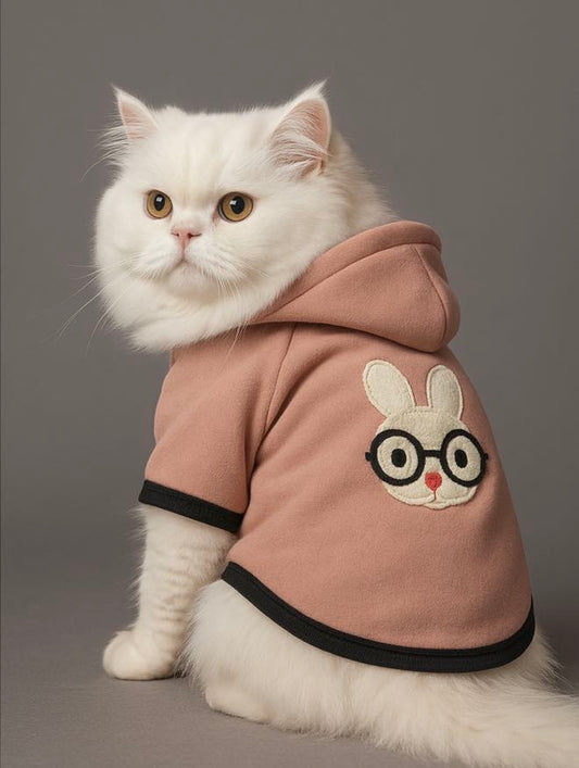 Nerd Bunny Pet Hoodies 🐰🤓