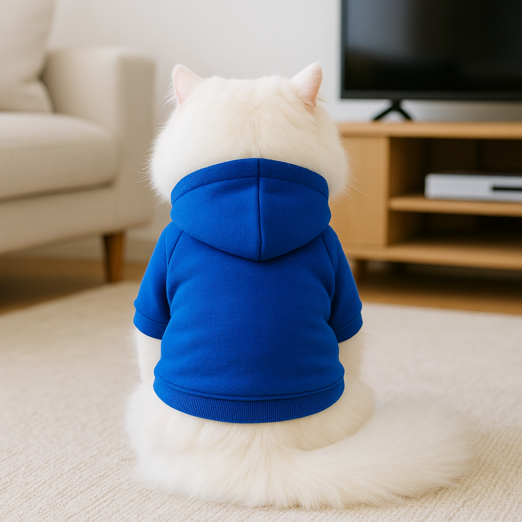 Plain Pet Hoodies - Blue 💙