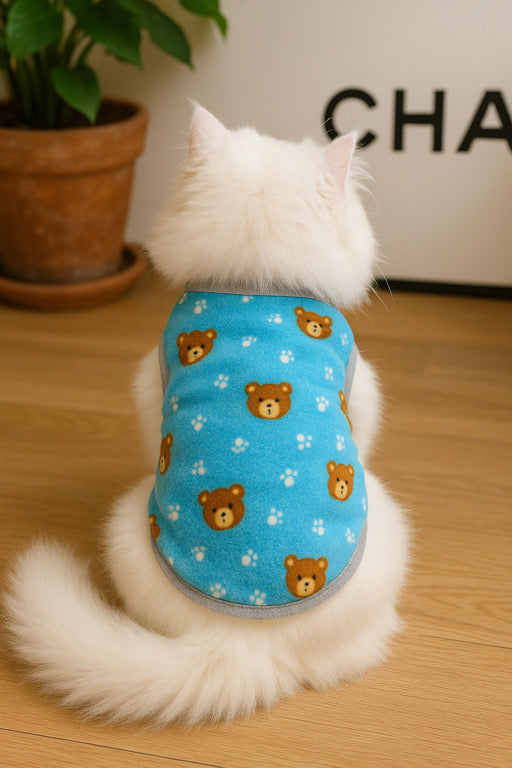 Bear  Pet Sweater -Sky Blue🐻‍❄️