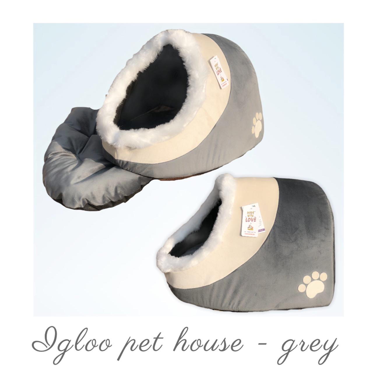 Igloo Pet House - Grey  ☁︎｡⋆｡ ﾟ☾ ﾟ｡