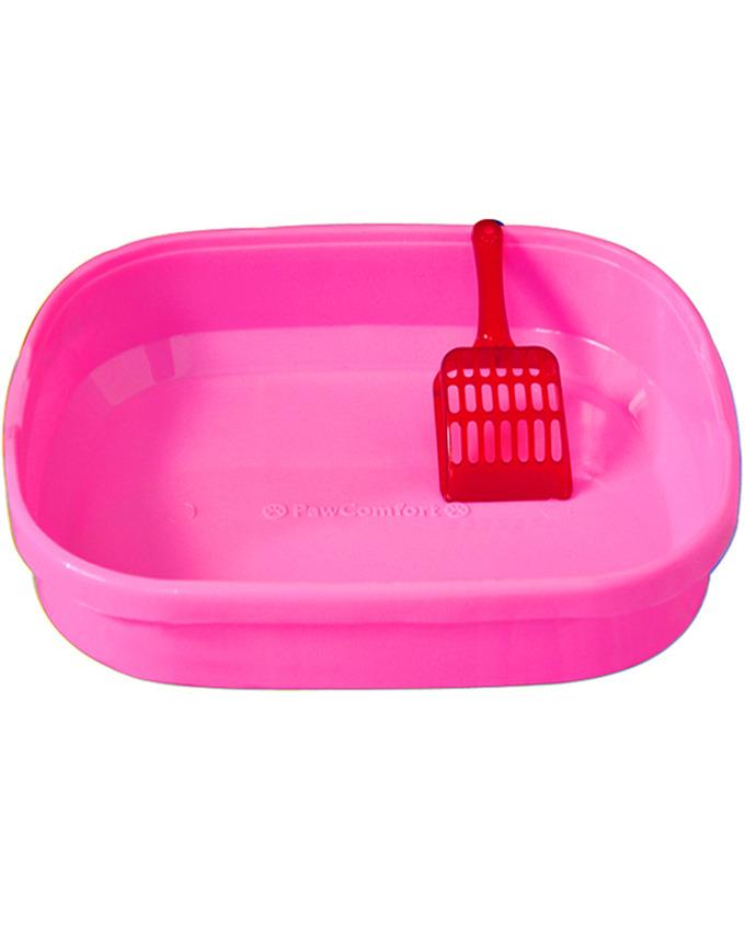 Pet Litter Tray for Adult Cats With Scoop The Bow Point