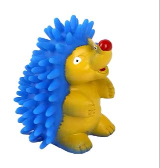 Hedgehog- squeaky rubber dog toy  🧸