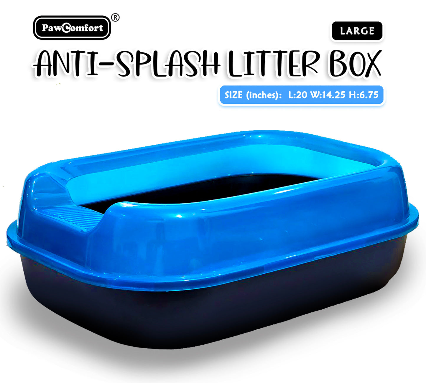 Pet Litter Tray for Adult Cats With Scoop