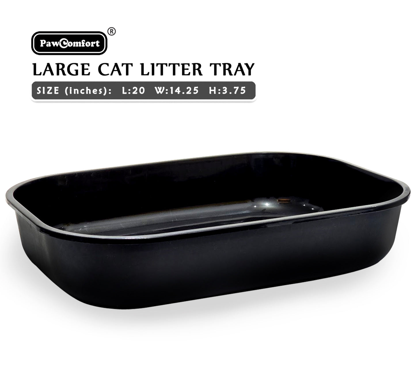 Pet Litter Tray for Adult Cats With Scoop