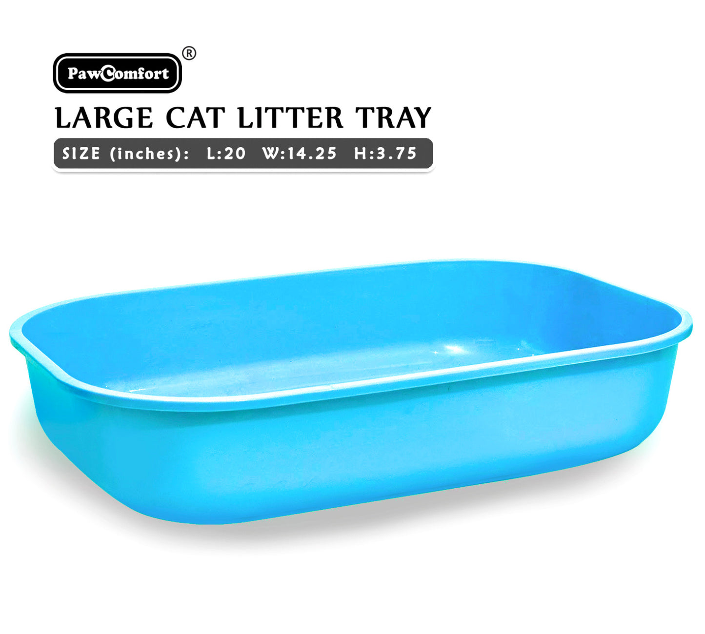 Pet Litter Tray for Adult Cats With Scoop