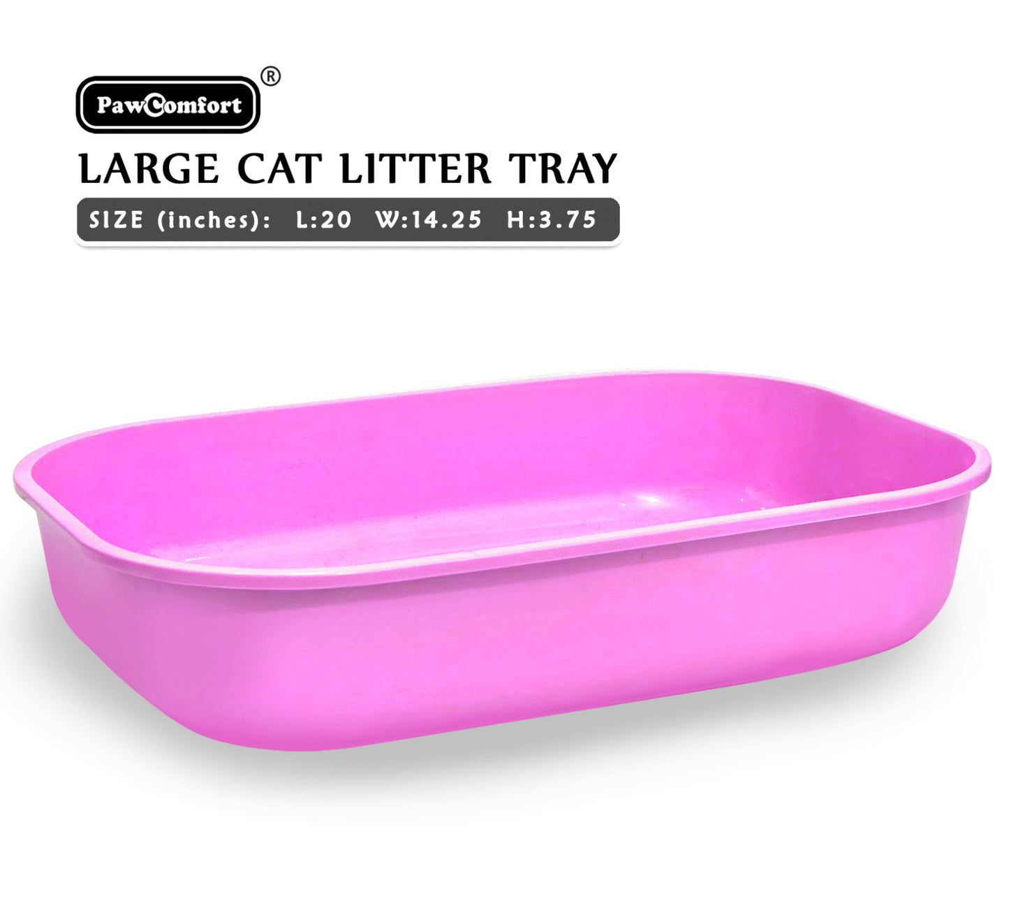 Pet Litter Tray for Adult Cats With Scoop