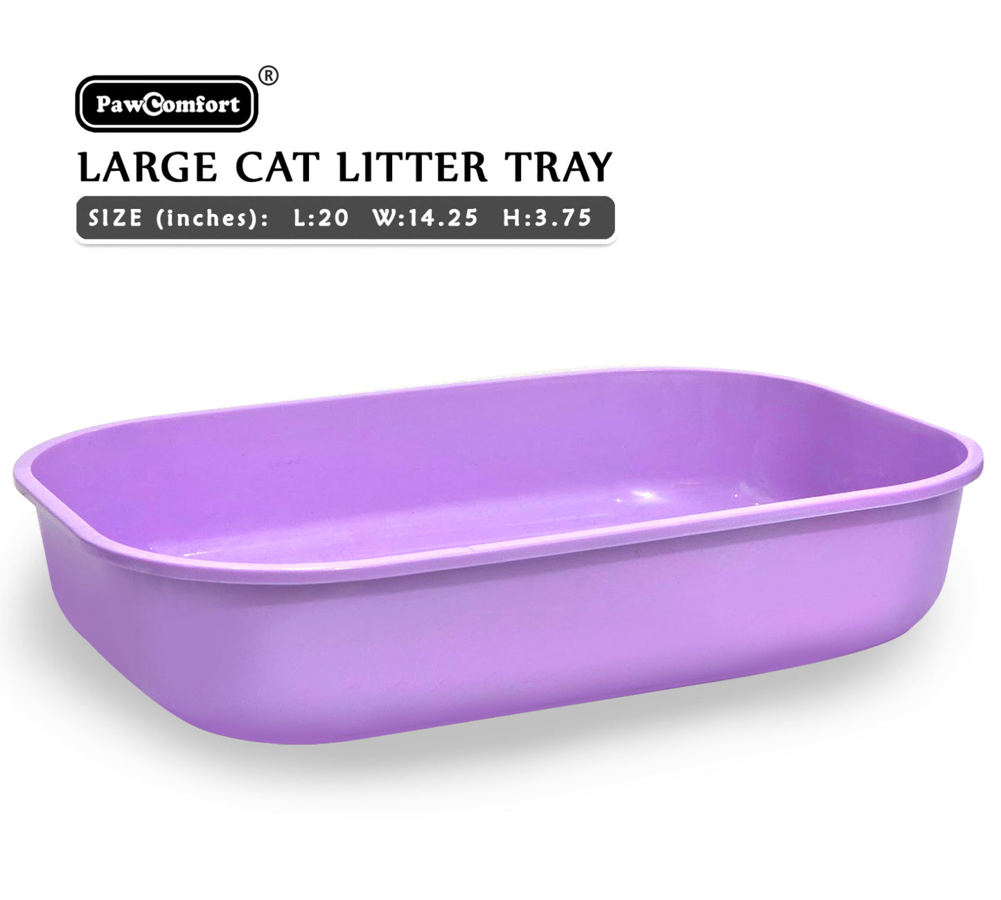 Pet Litter Tray for Adult Cats With Scoop