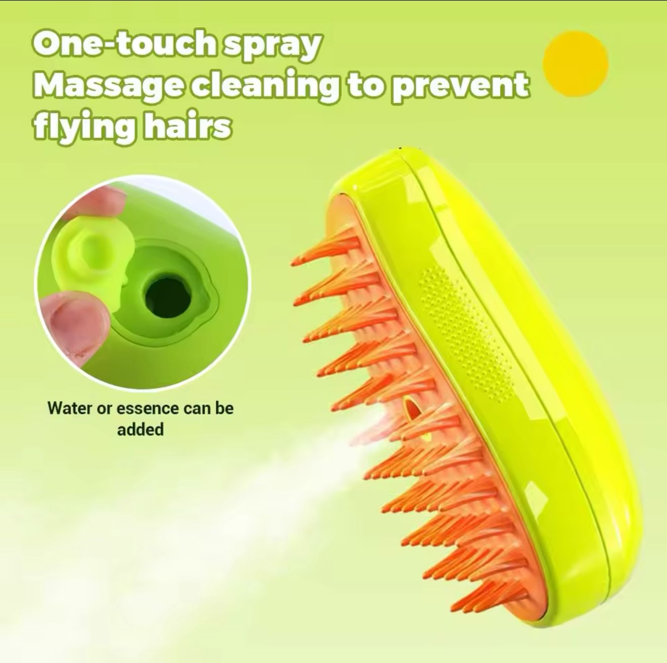 3 in 1 Pet steam brush | Electric - rechargeable