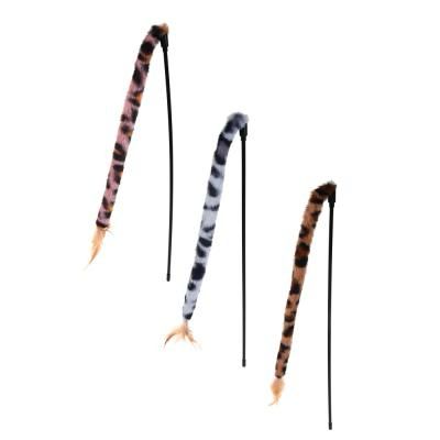 Leopard tail cat toy stick - with bell 🔔 🦯