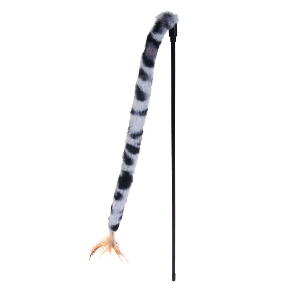 Leopard tail cat toy stick - with bell 🔔 🦯