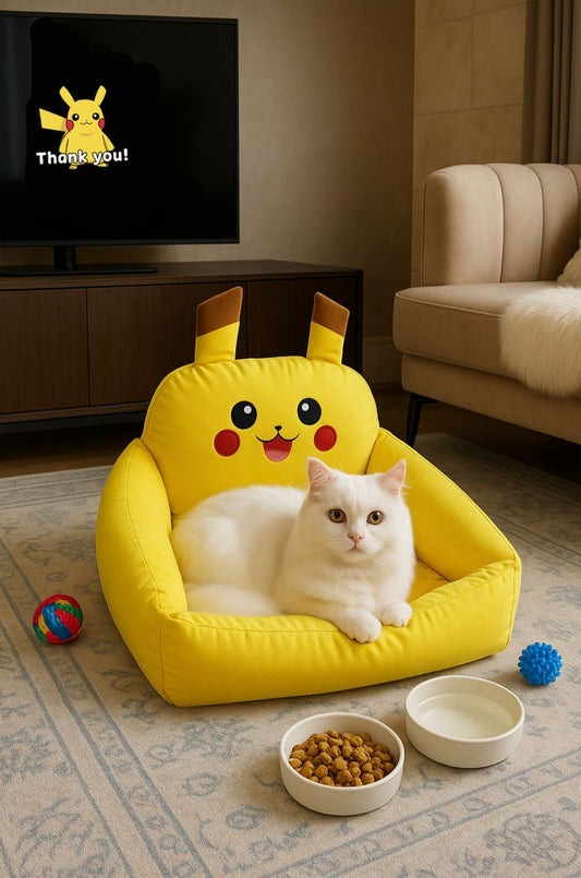 Pikachu Pet Bed – Cozy & Fun Sleeping