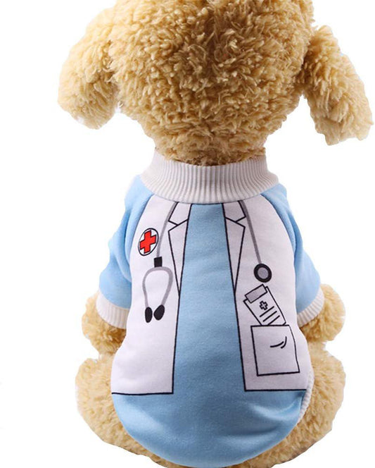👨 Doctor Pet Sweater – For Cats