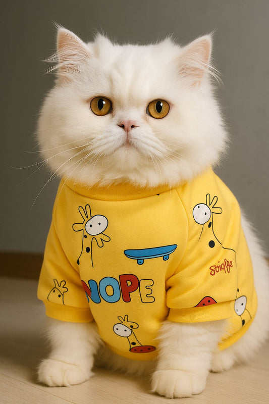 Golden Giraffe Cat Hoodie 🦒