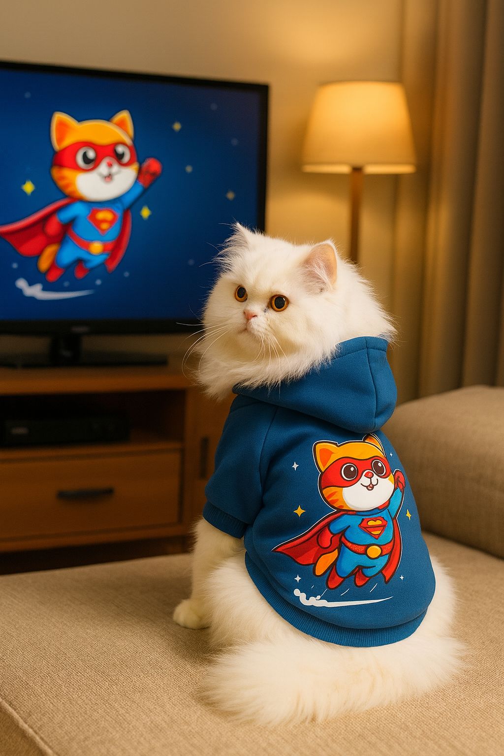 Super cat pet hoodie🦸