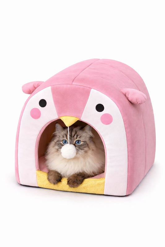 Pink Penguin pet house - XL | Free shipping