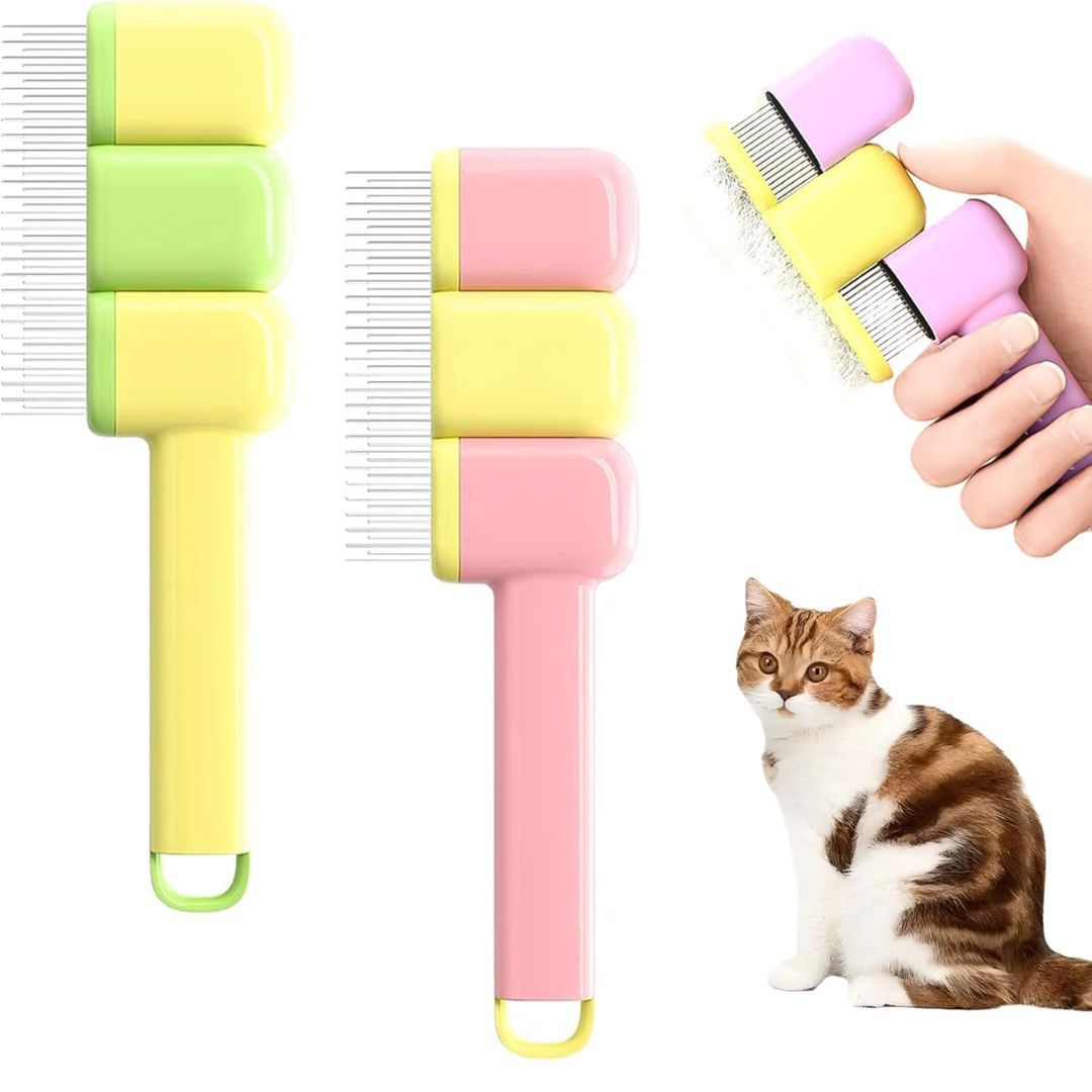 Button Press Cat Comb 🐱