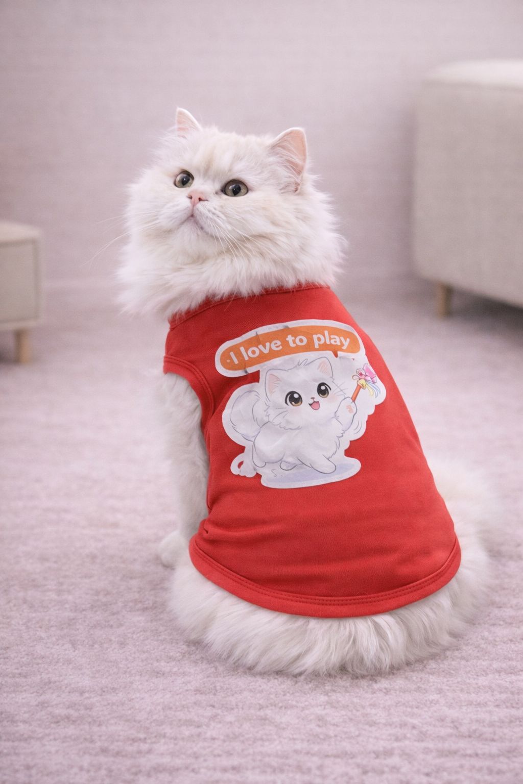 I Love To Play Pet T-Shirt 🐾❤️