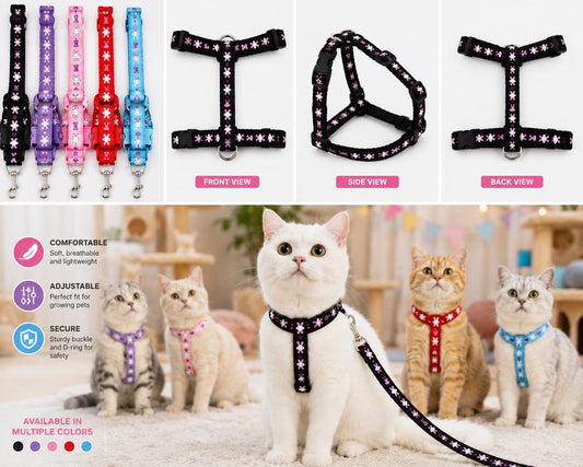 Bunny Pet Harness for Cats 🐰