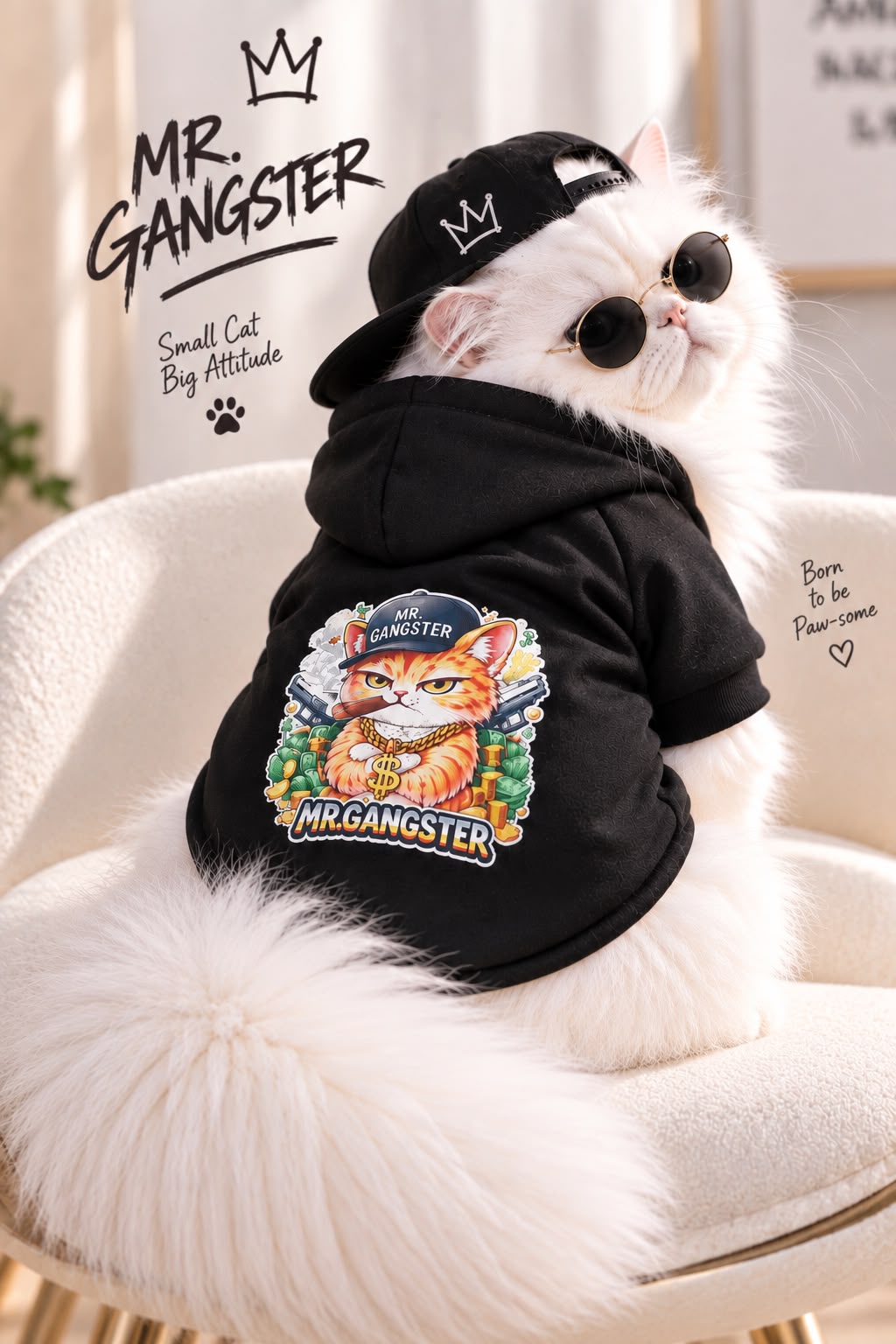 Mr. Gangster Pet Hoodie 😎